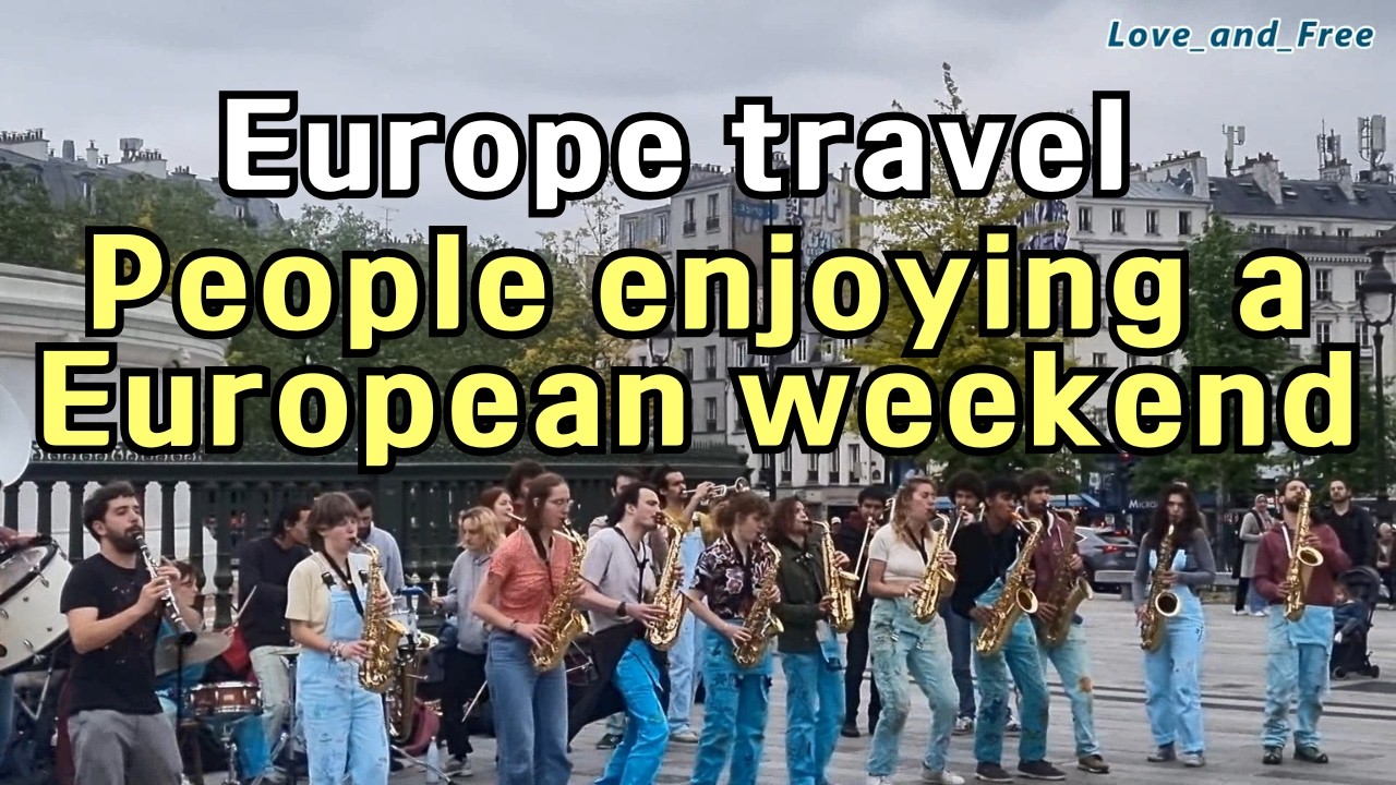 [Europ 유럽] People enjoying a European weekend 유럽여행 중 볼 수 있는 흔한 주말풍경 #paris  #버스킹 #busking #europe