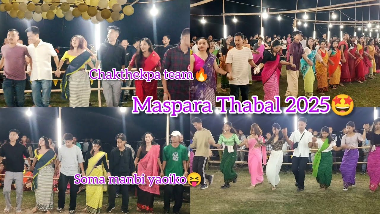 Maspara Badri Thabal 2025🤩🔥khufajadi leitre🥳XYZ lakpra yenggo🤣#manipuri #cachar #dance #thabal