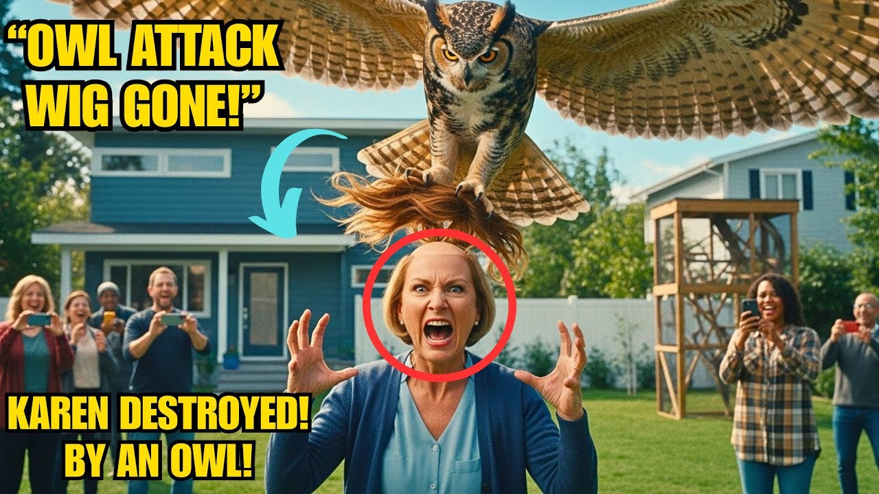 Karen Demanded My Owl Be Removed — Then It Snatched Her Wig!