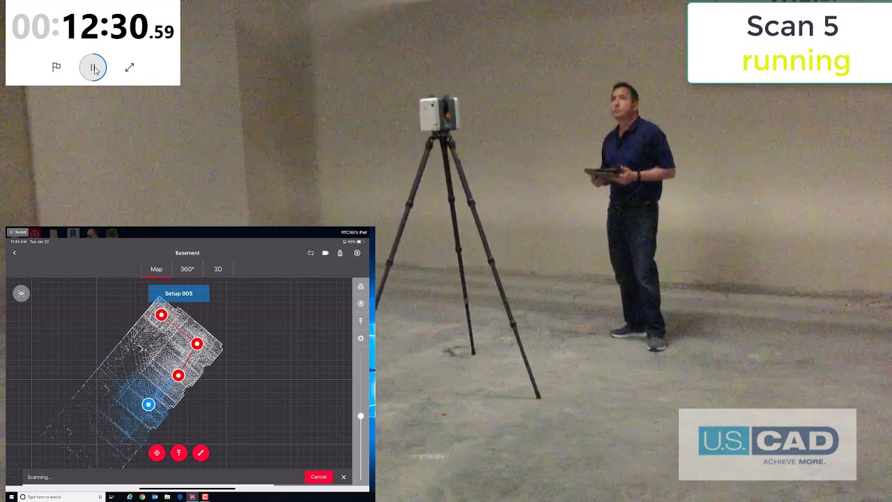 RTC360 Demonstration: Hospital Basement