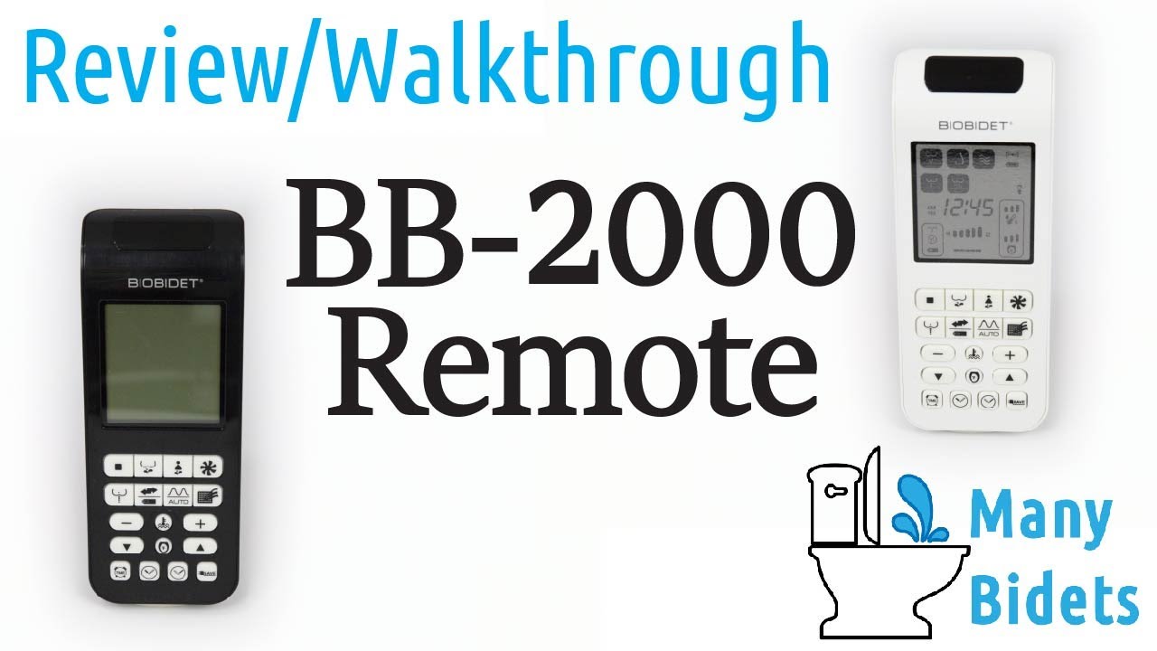 Bio Bidet Bliss BB 2000 Remote Control Review and Walkthrough