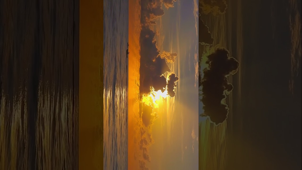 Offshore boat at sunrise off the east coast of Florida 