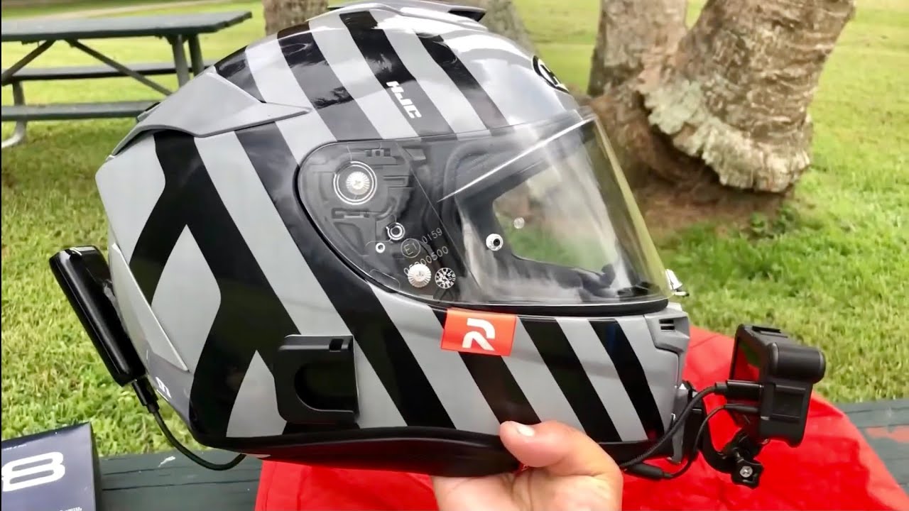 Helmet Motovlog Setup GoPro Hero 8/9 with 6hr Battery life