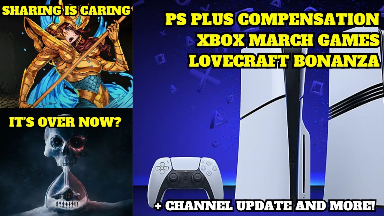 Playstation Compensation Game Pass March Games and lots of tentacles