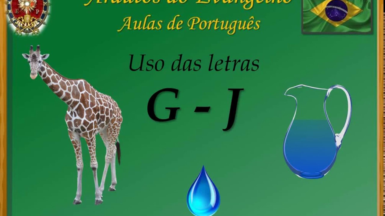 Uso das letras G   J