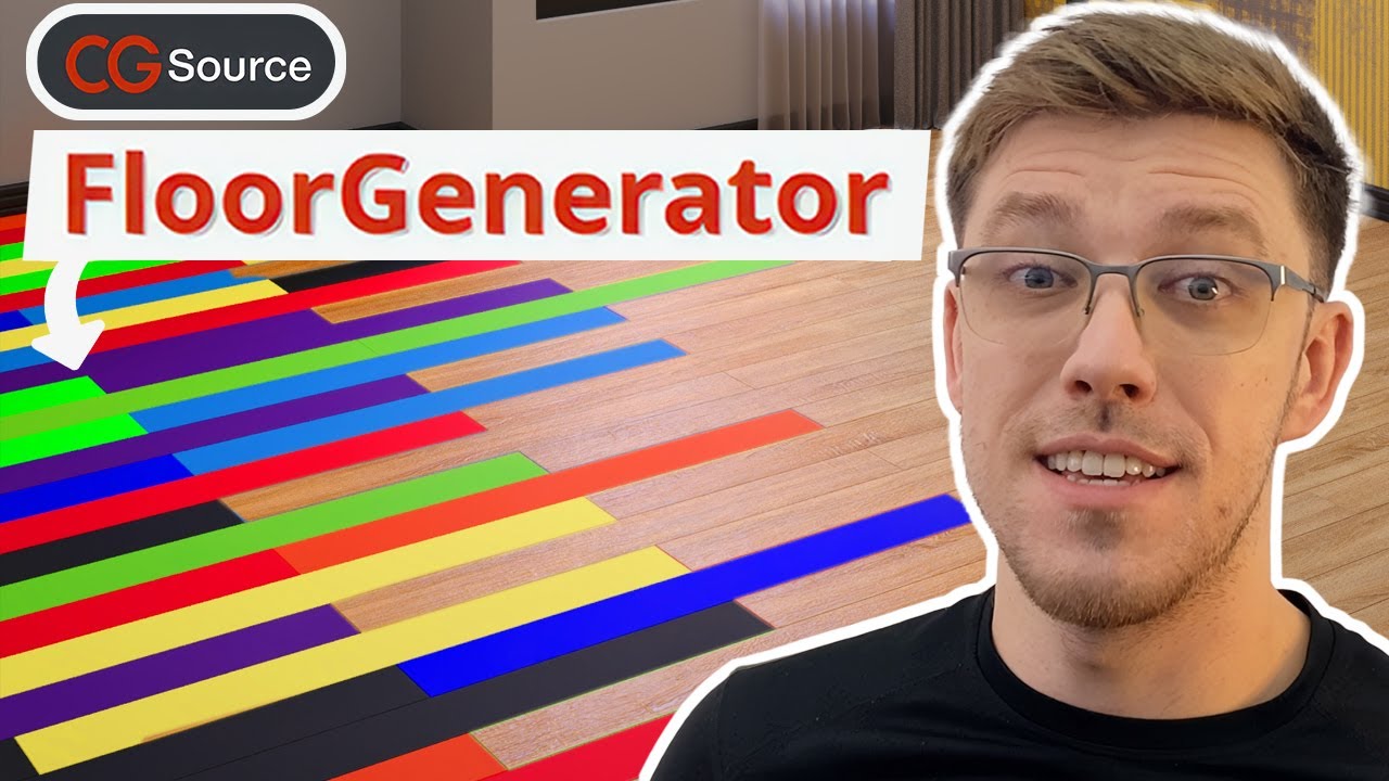 Utilizando Floor Generator | Melhor maneira de como fazer piso realista no 3Ds Max