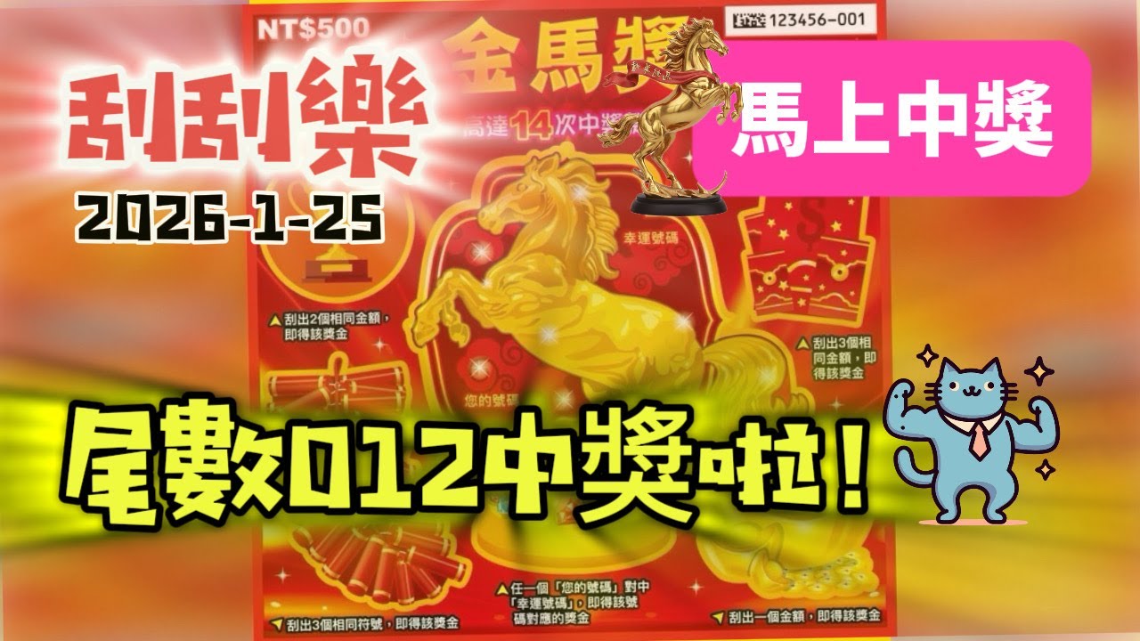 刮刮樂｜金馬獎｜馬上中獎啦😂