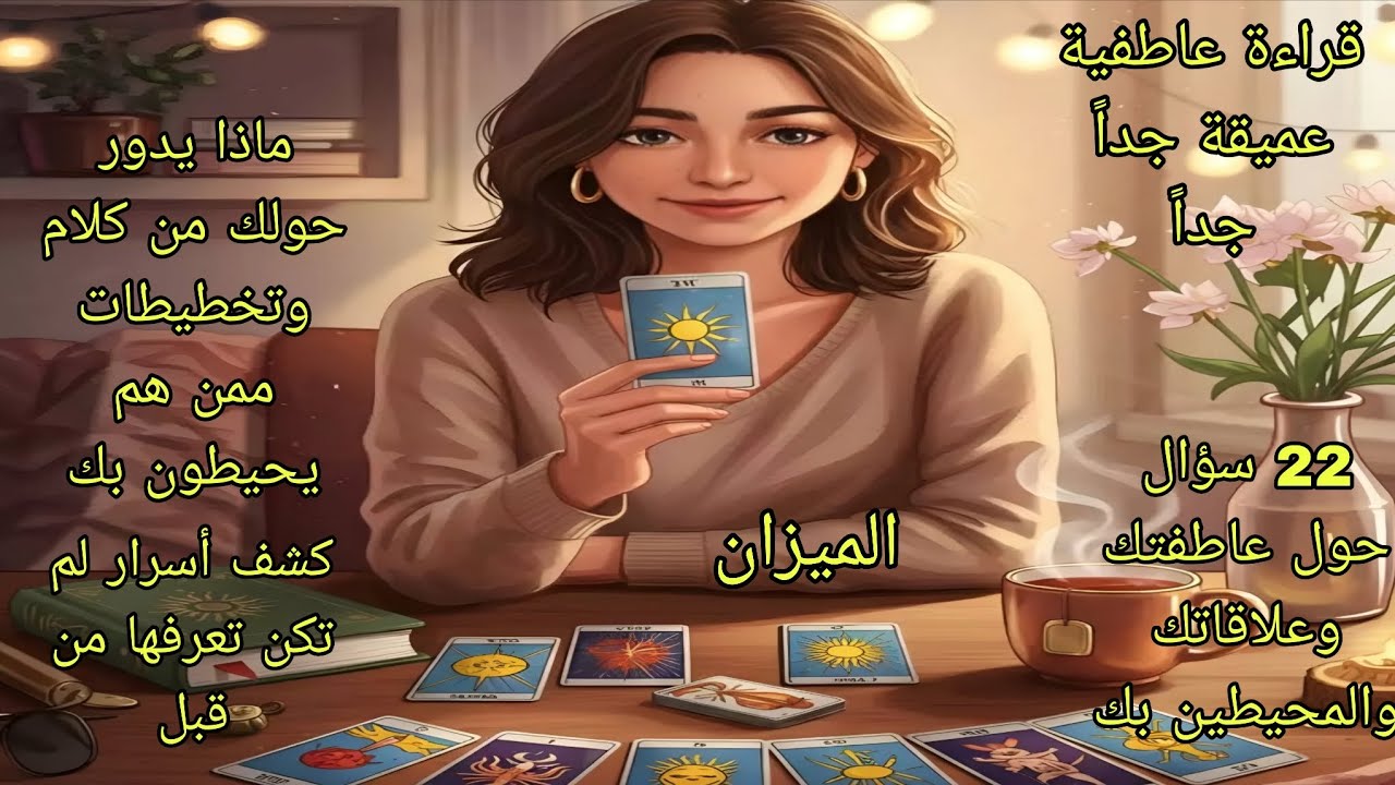 تاروت برج الميزان♎️قراءة عاطفية عميقة جداً جداً 22 سؤال لكل ما يخص عاطفتك وعلاقاتك