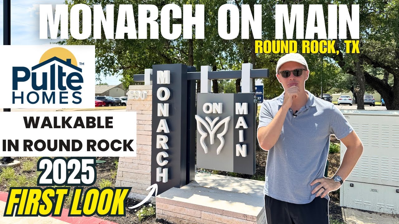 FIRST LOOK Walkable Round Rock Townhome | Monarch on Main by Pulte Homes