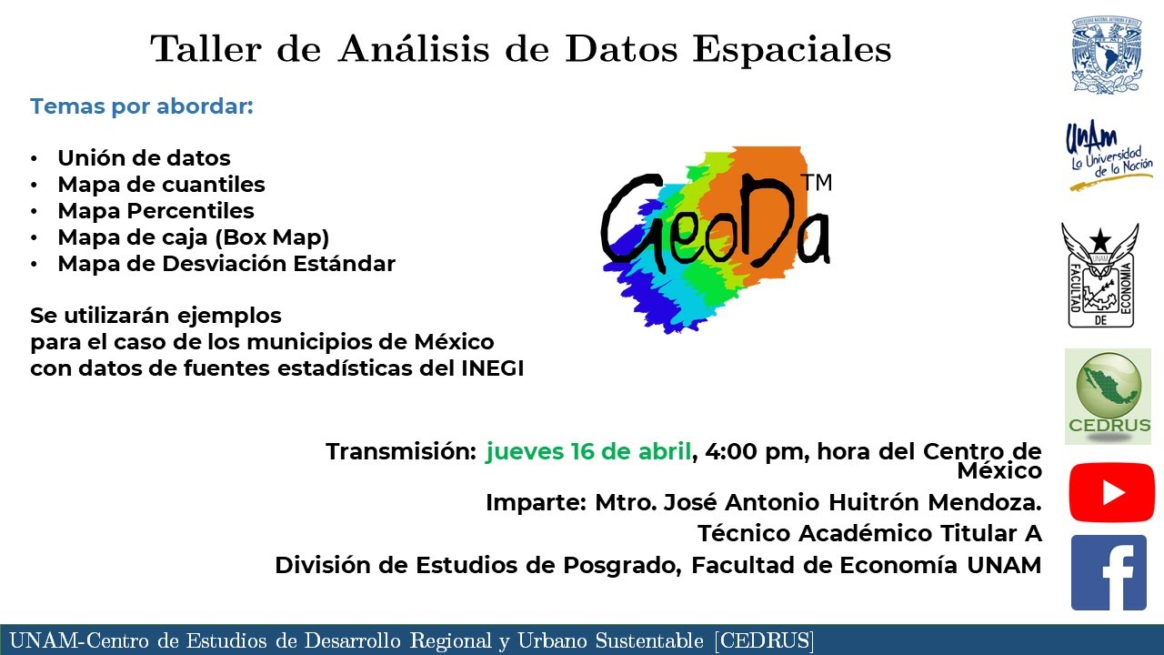 Taller de Análisis de Datos Espaciales. Mapas Básicos con GeoDa