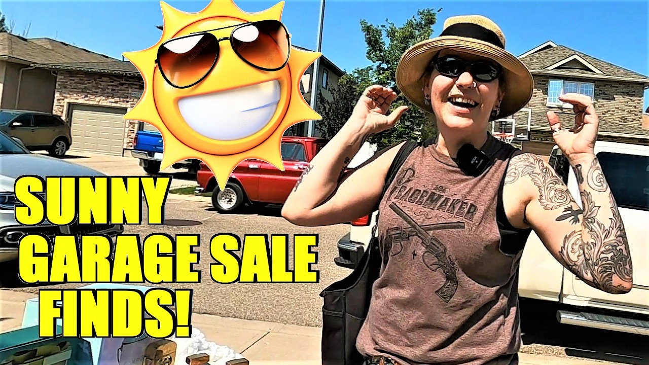 Ep601:  GARAGE SALE THRIFT FINDS!  😀😀  INSANE deals on Designer Items and old vintage decor!!!