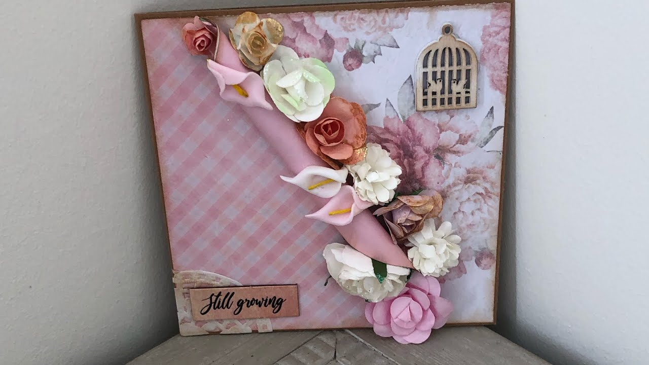 tuto carte fleurie 3D facile