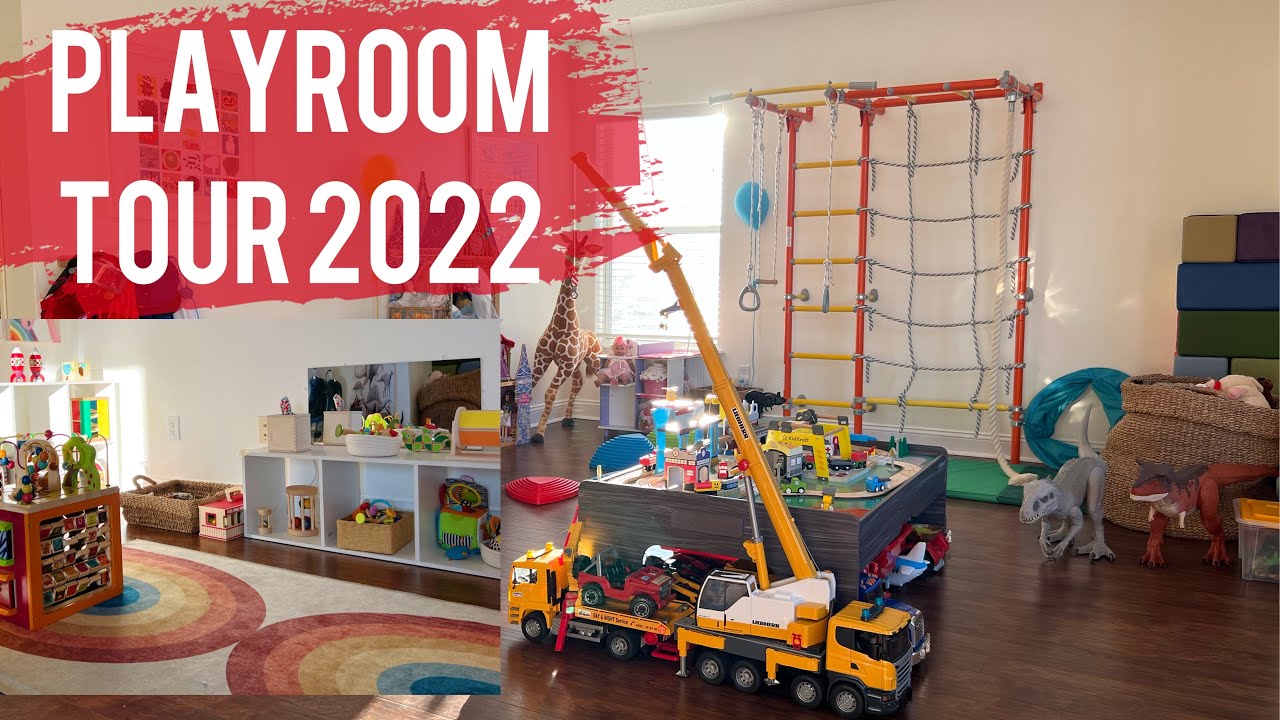 NEW! Playroom Tour Boy And Girl Toys | Montessori Baby Area + Storage