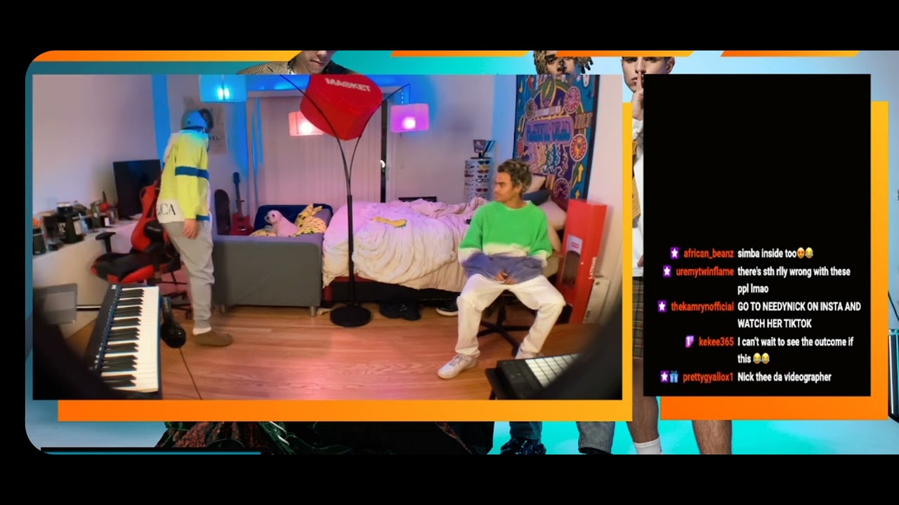 PRETTYMUCH Behind the scenes making Euphoria TikTok on Twitch Live Stream