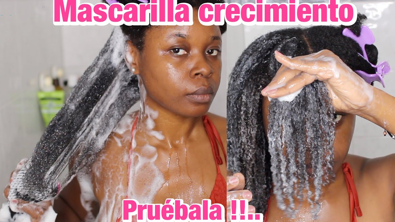 Crecimiento del cabello afro con mascarilla de avena y linaza