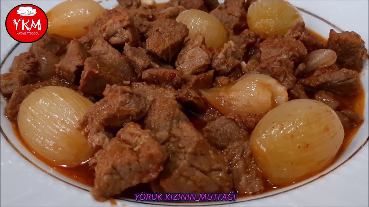 Muhteşem Et Yahni Tarifi | Lokum Kıvamında Arpacık Soğanlı Et Yahni Nasıl Yapılır | Et Yemekleri