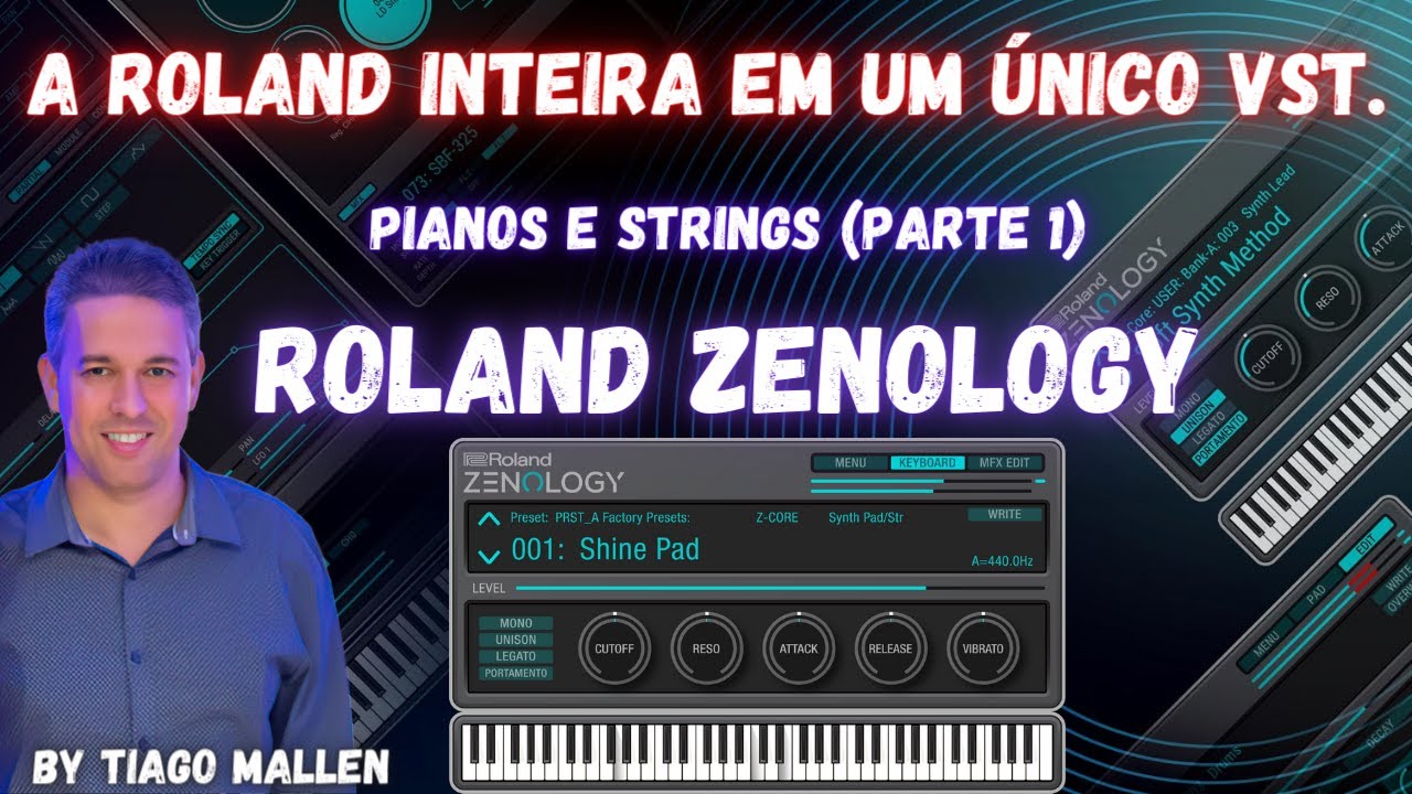 ROLAND ZENOLOGY  -  REVIEW PIANOS E STRINGS (PARTE 1) - by TIAGO MALLEN #vst #roland #tiagomallen