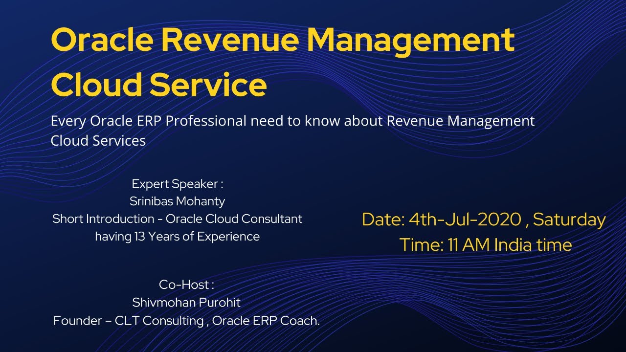 Oracle Revenue Management Cloud Service | What is revenue management | Expert talk