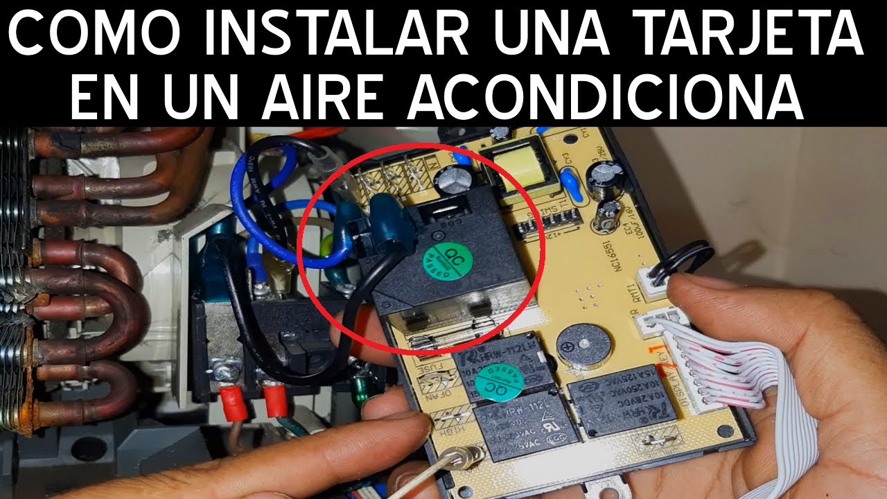 como instala  tarjeta  de aire acondicionado  consola o ventana curso de refrigeracion