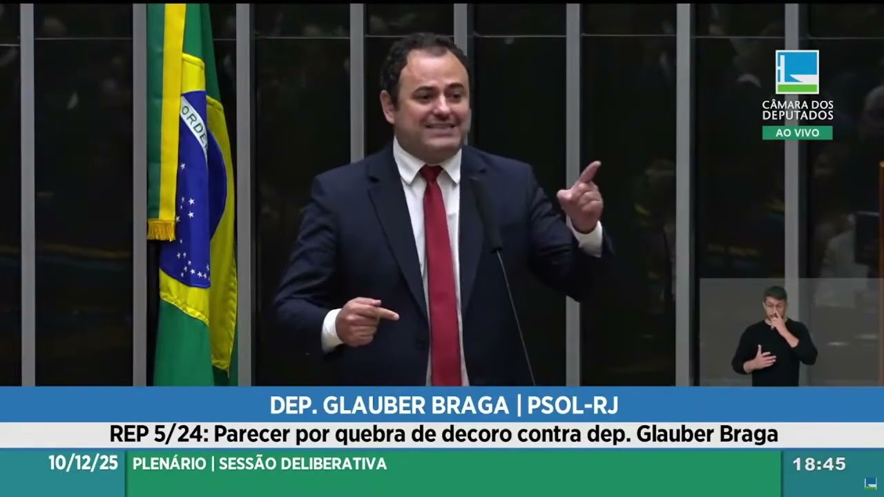Discurso em plen&aacute;rio (Glauber)