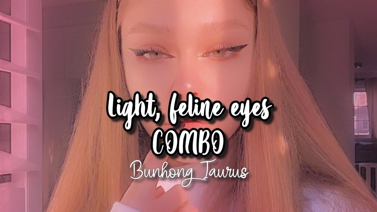 perfect cat eye shape + lighter eyes COMBO (FORCED) // subliminal
