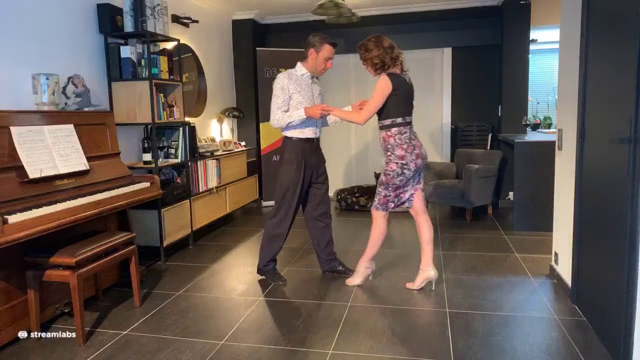 Tango class for adv beginners part 5: cross step rebound with media luna