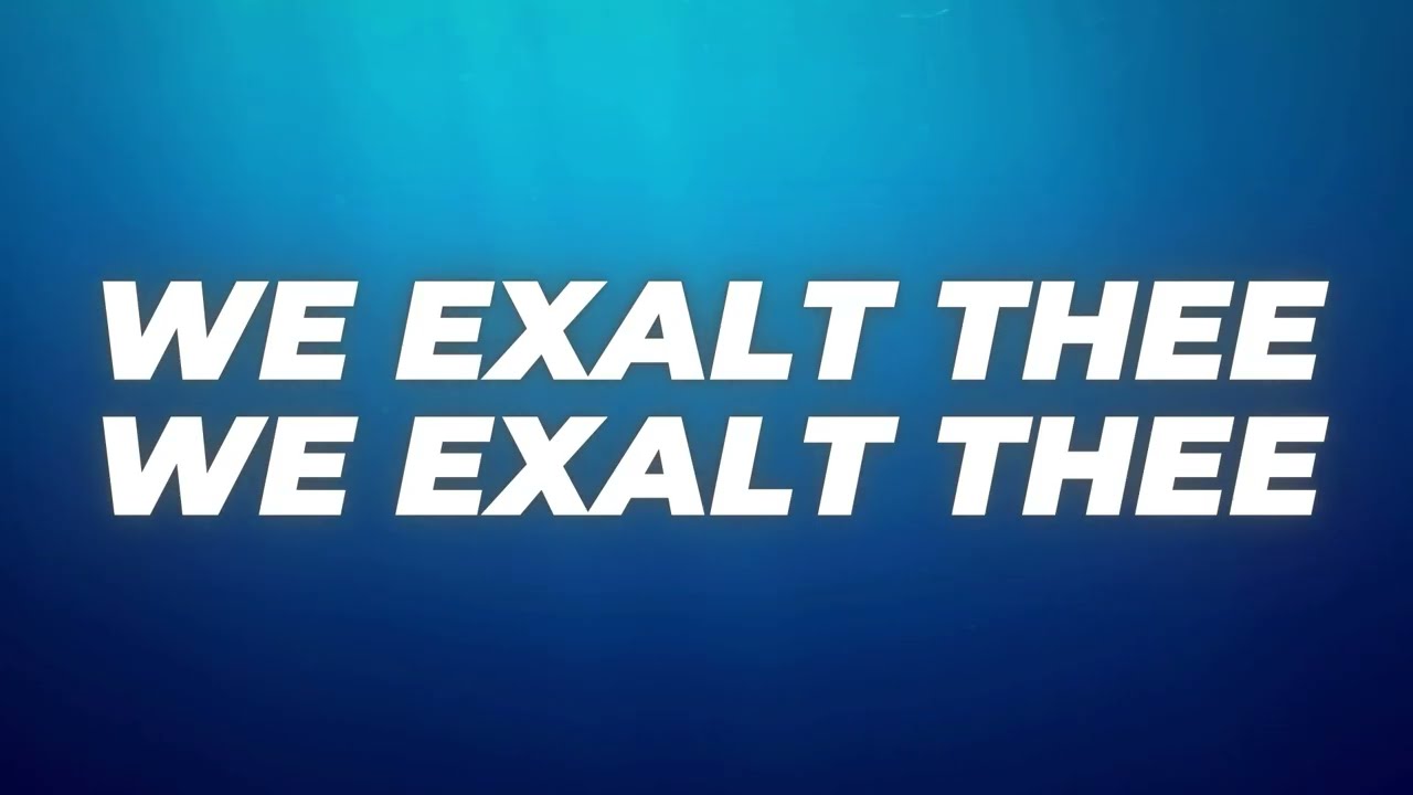 I Exalt Thee - Backing Track with Lyrics (C)