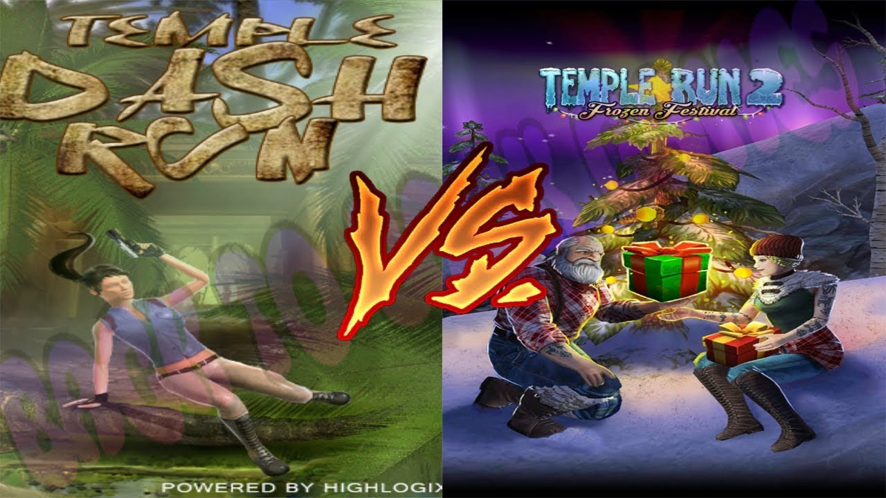 Temple Dash Run vs Temple Run 2 Frozen Festival Gameplay For All Kids And Babies