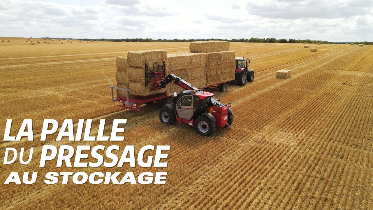 la paille du pressage au stockage