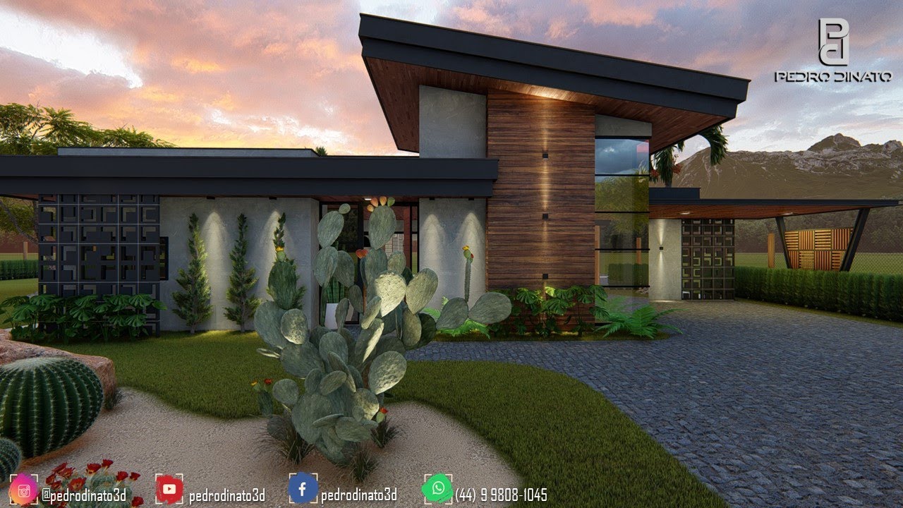 CASA EM L COM 4 SUITES - ESTILO INDUSTRIAL ( P - 129)