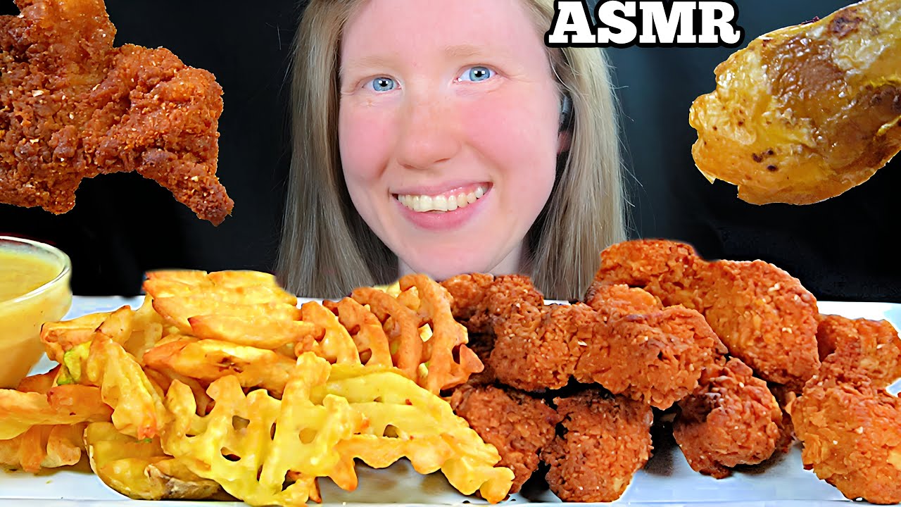 ASMR CHICKEN STRIPS MUKBANG EATING SOUNDS
