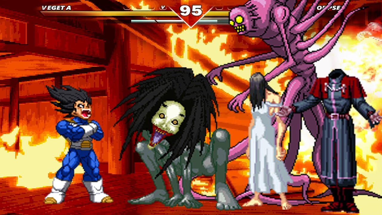 VEGETA VS ELLA (RING GIRL) & CORPSE & FINAL & KYOUKI (HORROR TEAM) - HIGH LEVEL INSANE EPIC FIGHT!