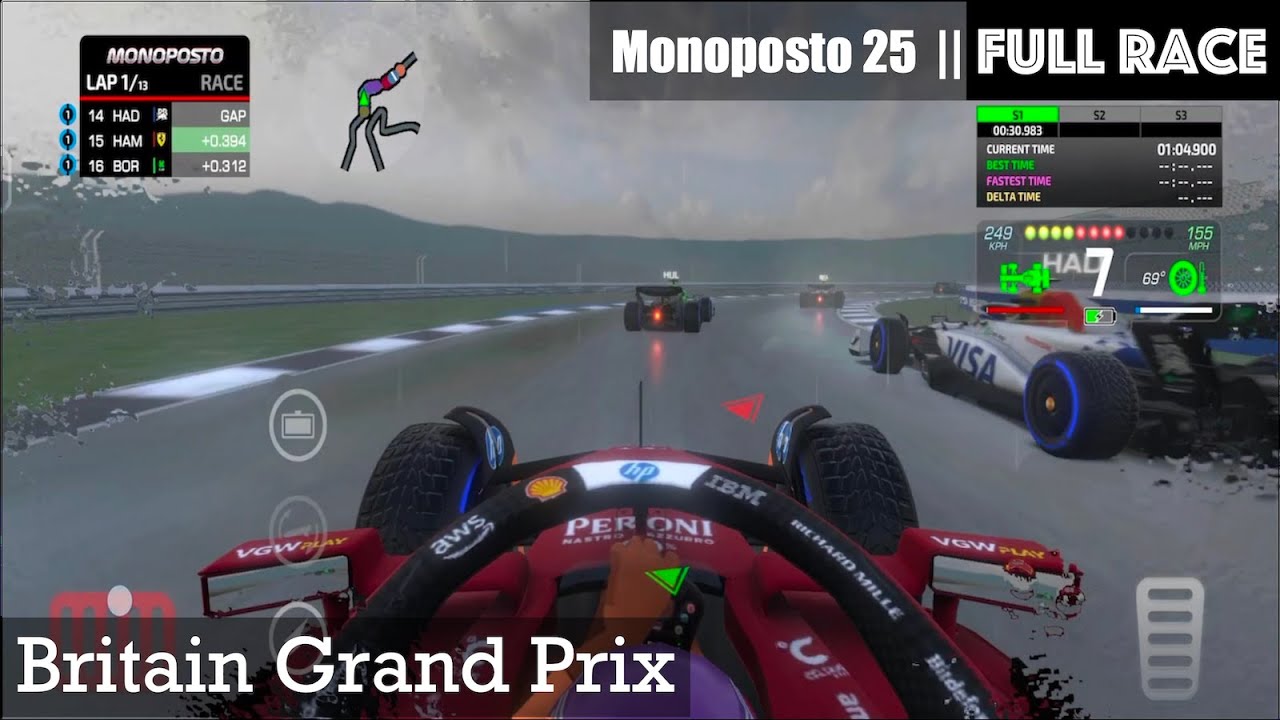 Monoposto 2025: FULL RACE (wet) | British Grand Prix | Race 11 | 2025 Championship