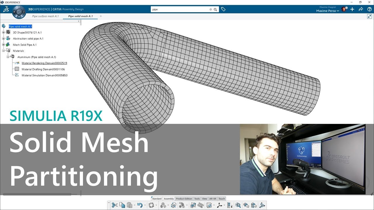 SOLID Mesh Partitioning  - SIMULIA 3DExperience R19x (Live)
