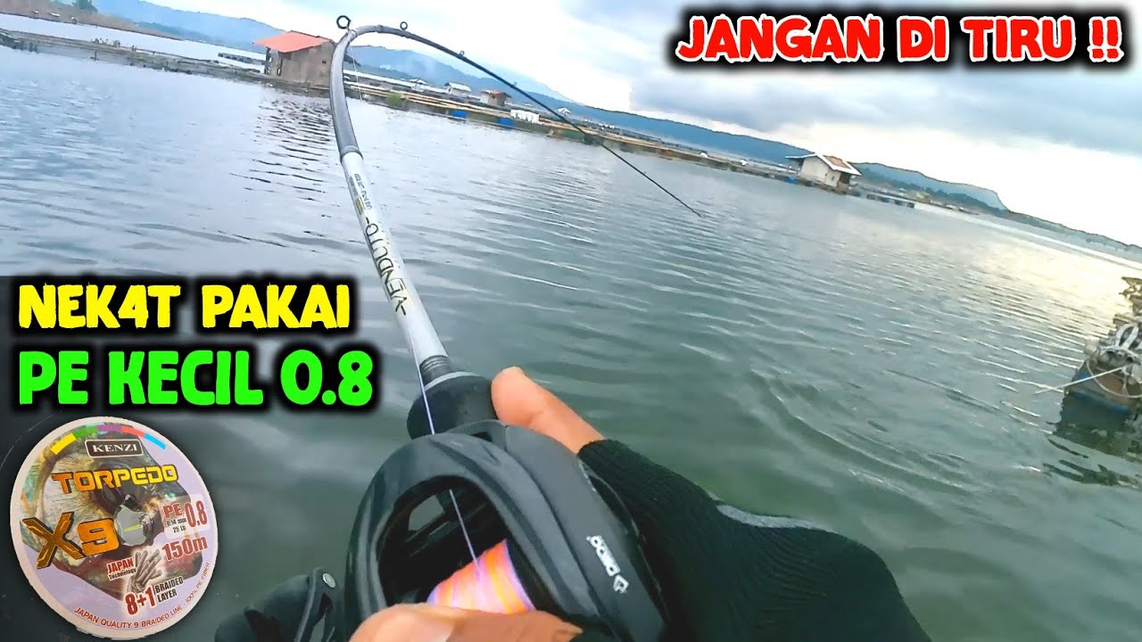 TEST PE KECIL KENZI TORPEDO X9 UNTUK CASTING IKAN TOMAN KARAMBA