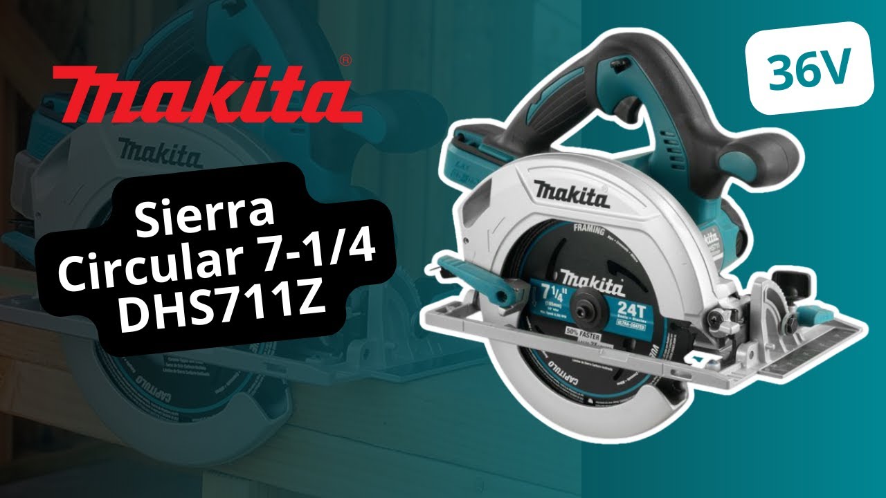Sierra circular inalámbrica 36V 7-1/4
