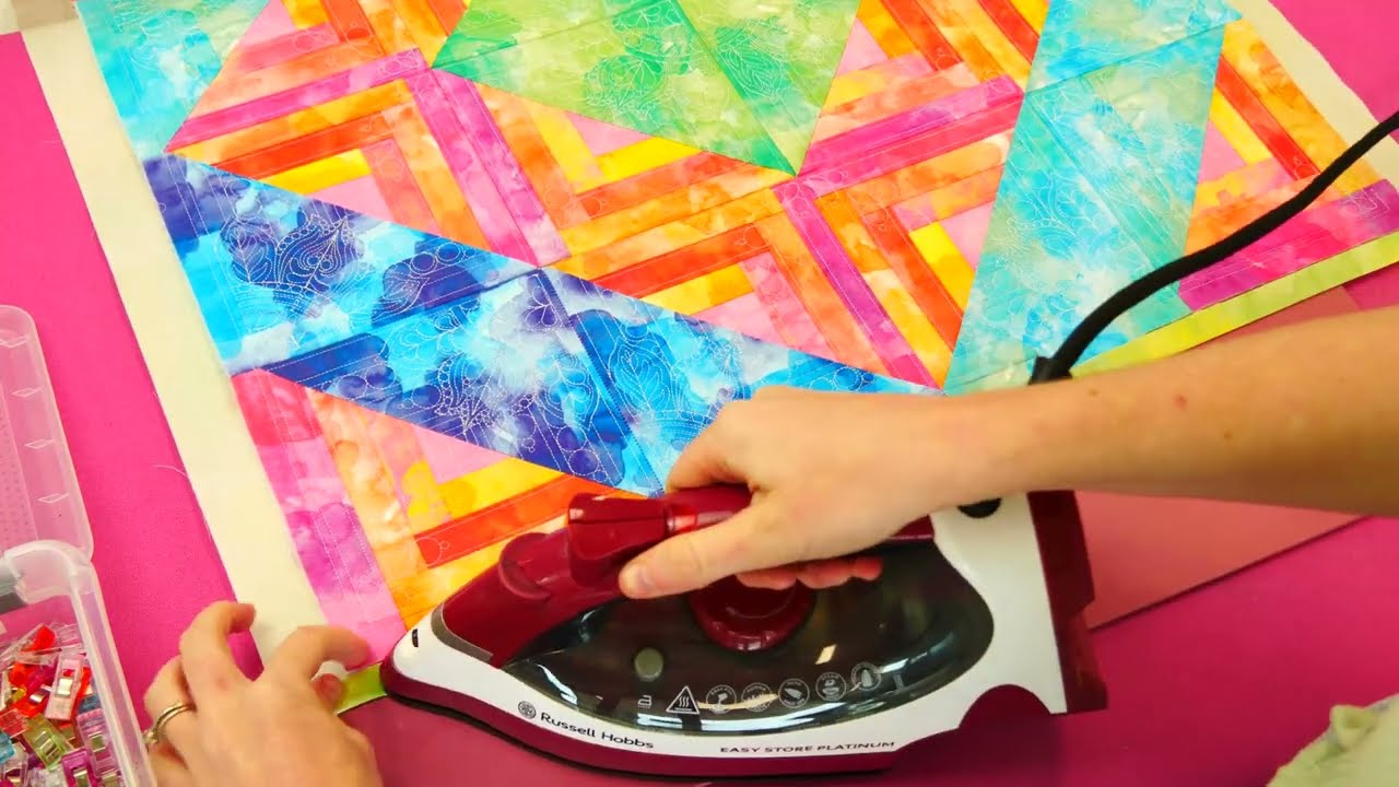 Half Square Flare Quilt Machine Embroidery Tutorial - 2022 February Sew-Along