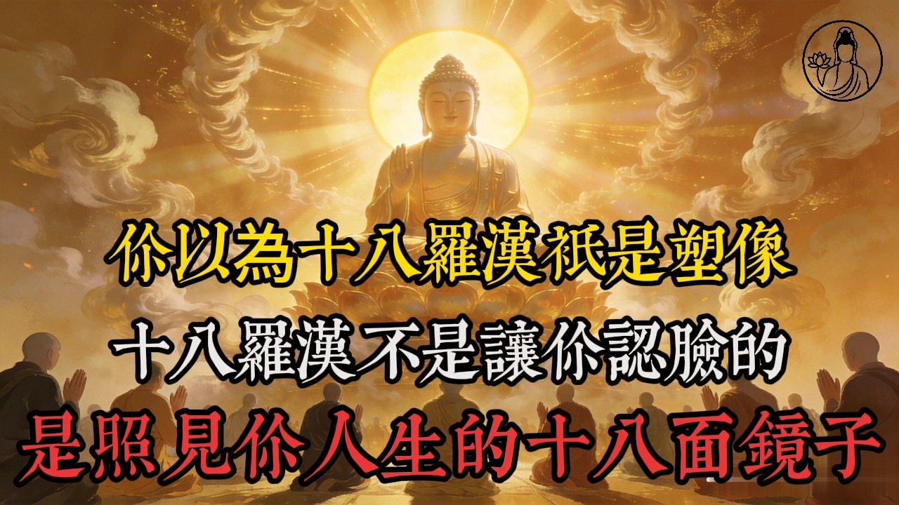 十八羅漢真正厲害的地方，不是神通，而是這十八種活法,是照见你人生的十八面镜子#十八羅漢 #佛學智慧 #修心 #清醒 #治癒 #放下 #人生感悟 #傳統文化 #十八羅漢的意義 #如何修好自己的心