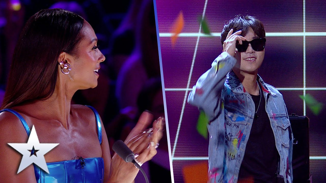 УДИВИТЕЛЬНЫЕ музыкальные карточные фокусы от Джуну! | Полуфинал | BGT 2022