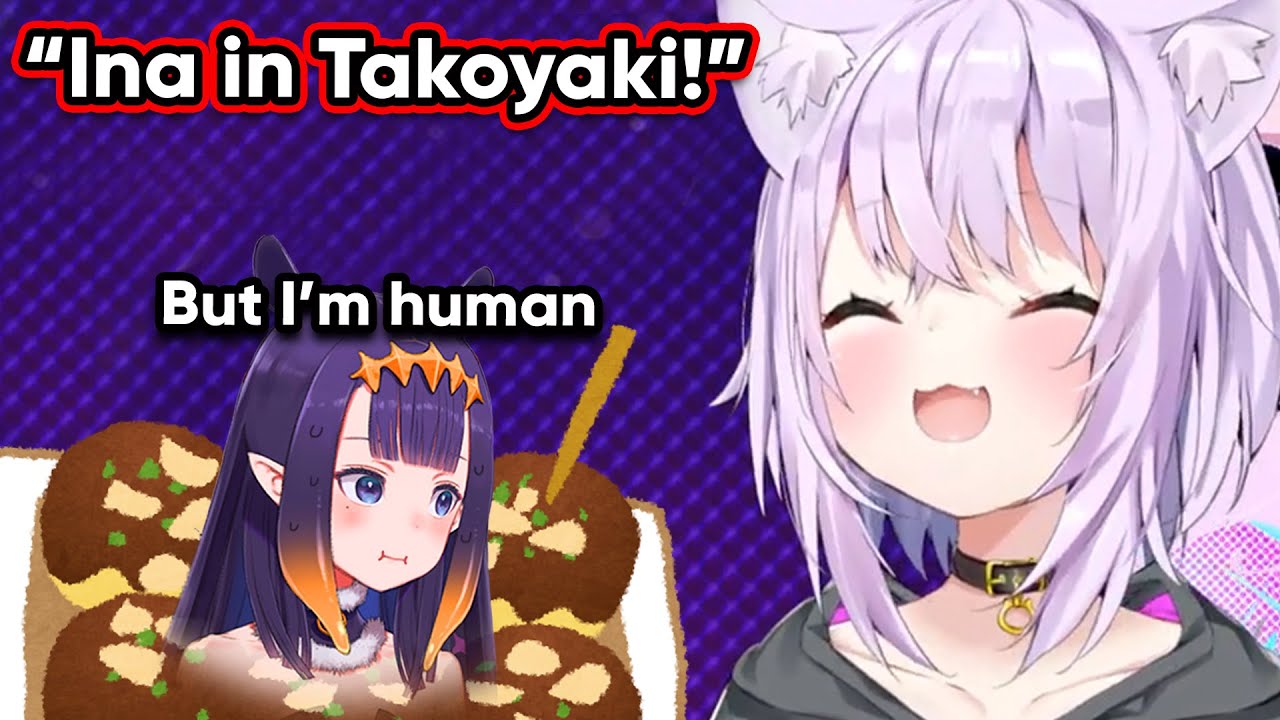 Ina asks Okayu to speak English and it's so cute