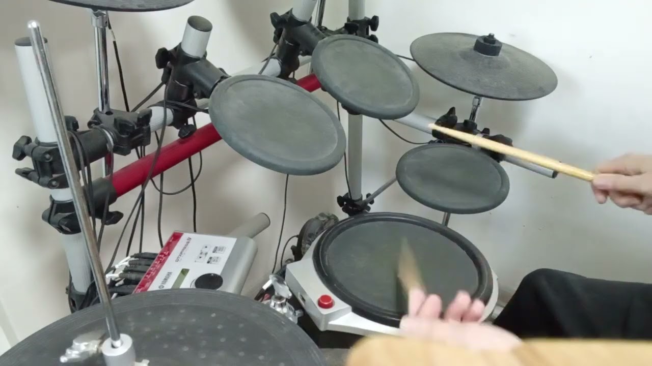 Lesson online Double Paradiddle ( accent)drum set 