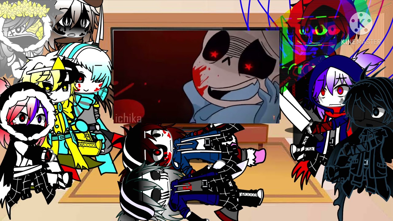 Sans au react to underverse |memes| my au ships
