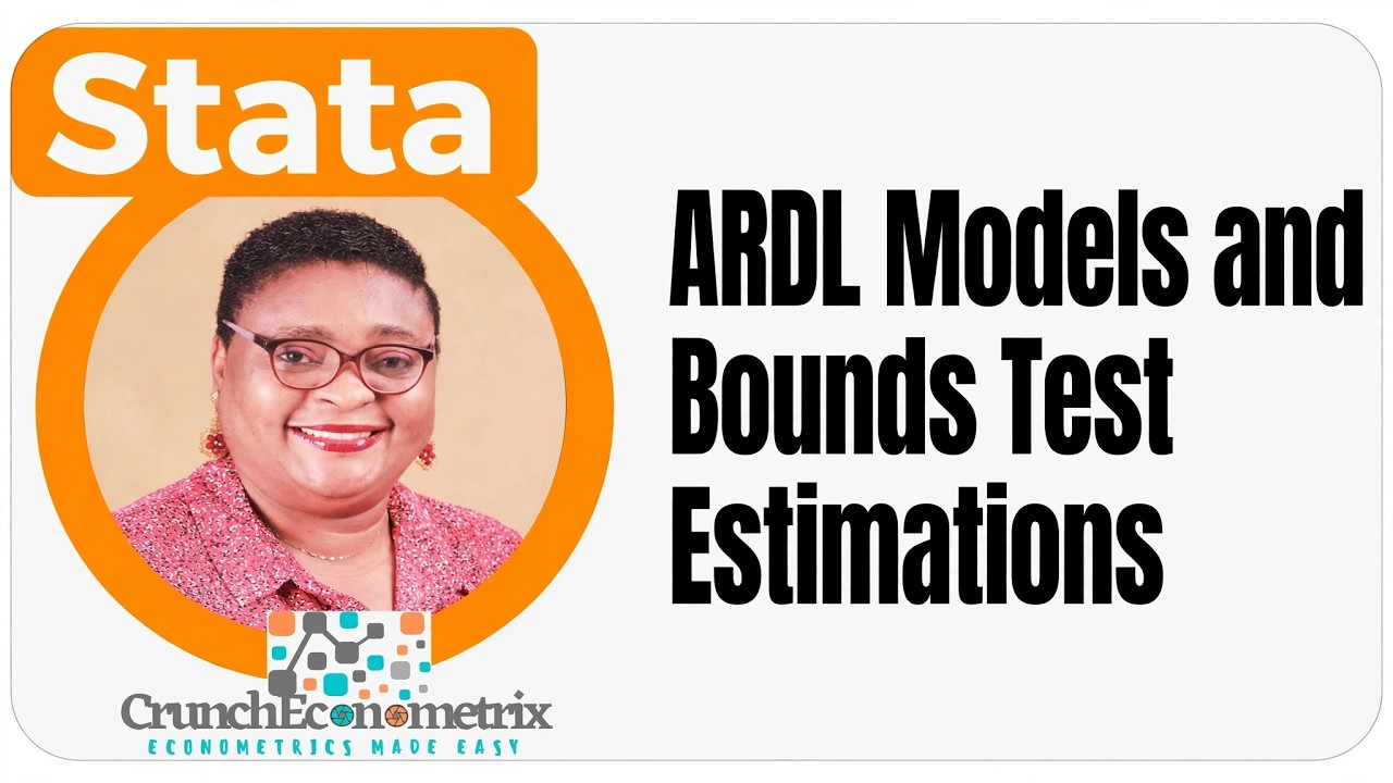 (Stata13):ARDL Models and Bounds Test Estimations #ardl #ecm #boundstest #cointegration #lags