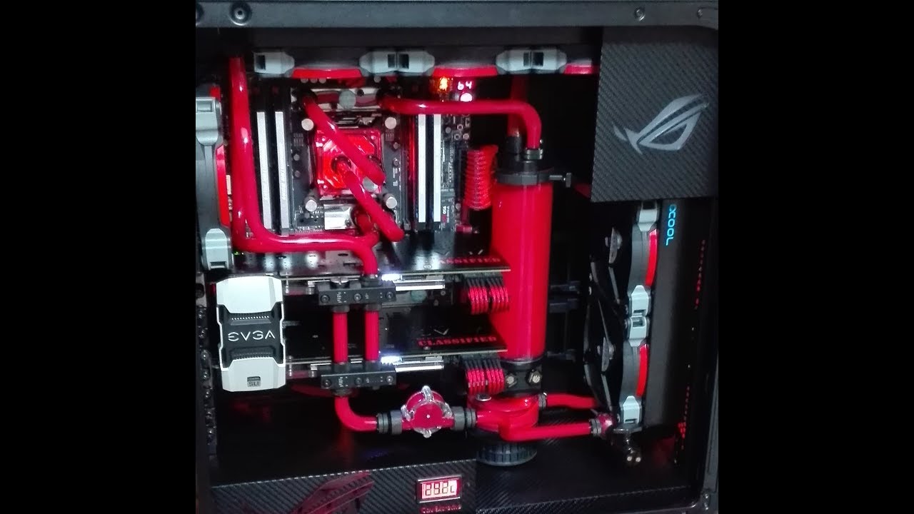 Corsair 760T  Custom Water Cooled PC Build and ROG Mods