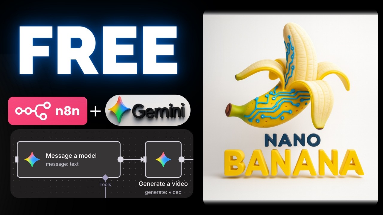 How to Use Google&rsquo;s Nano Banana FREE with n8n (No-Code Tutorial)