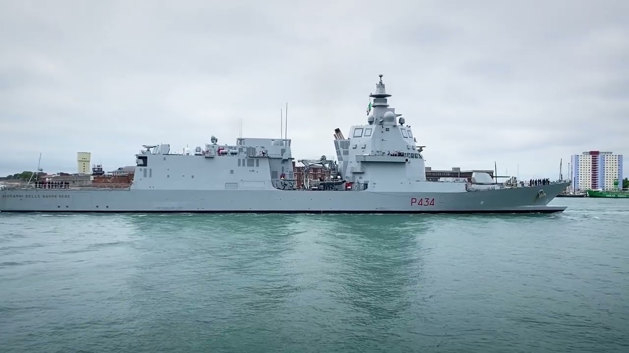 First visit to Portsmouth by an Italian PPA (Multipurpose Offshore Patrol Vessel)
