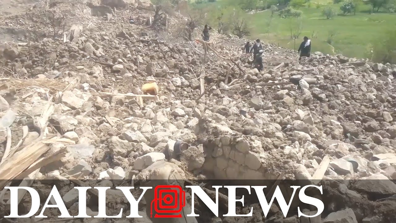 Video shows aftermath of 'mother of all bombs' in Afghanistan