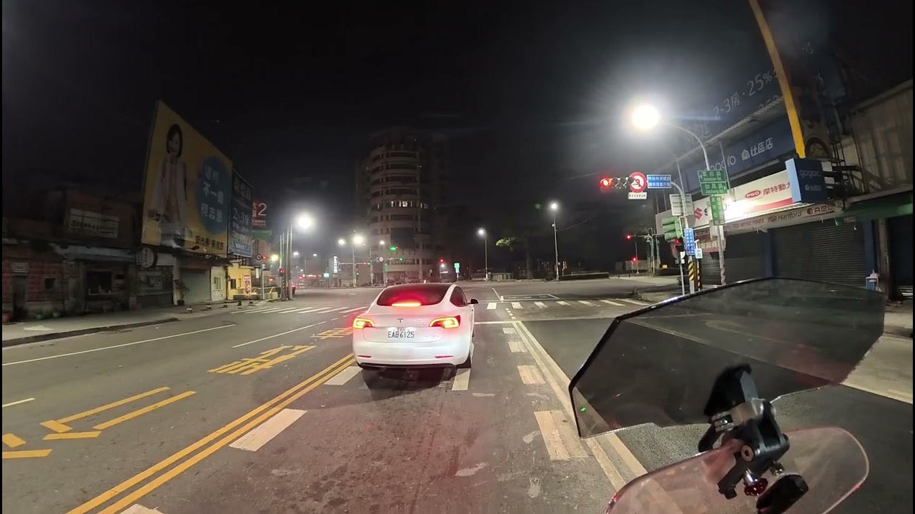 夜晚散步路程景   高雄左營~台南北門