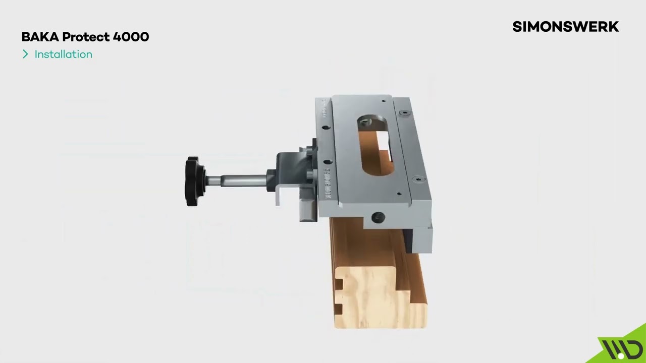 Montaggio Cerniera BAKA Protect 4000 Simonswerk | Manigliedesign.com