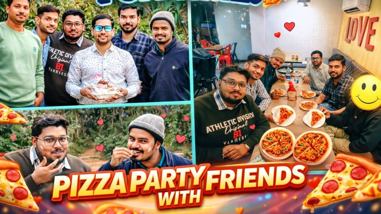 Pizza party with friends full video || Bhagalpur || @pritampyare6435 